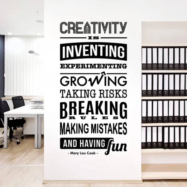 Enlivening spaces with Decorette's made-in-Singapore decals - office motivational & inspirational