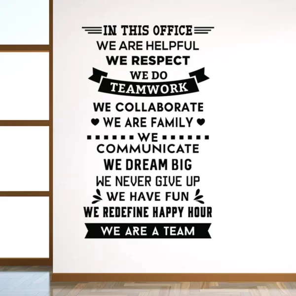 Enlivening spaces with Decorette's made-in-Singapore decals - office motivational & inspirational