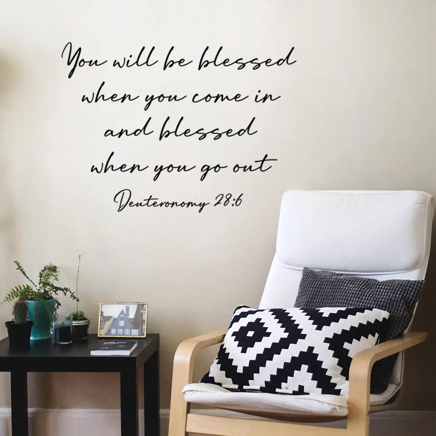 Join the decal trend with DEUTERONOMY 28:6! - Decorette