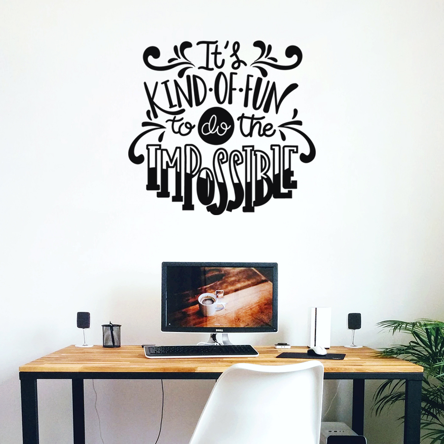 Join the decal trend with Do The Impossible! - Decorette